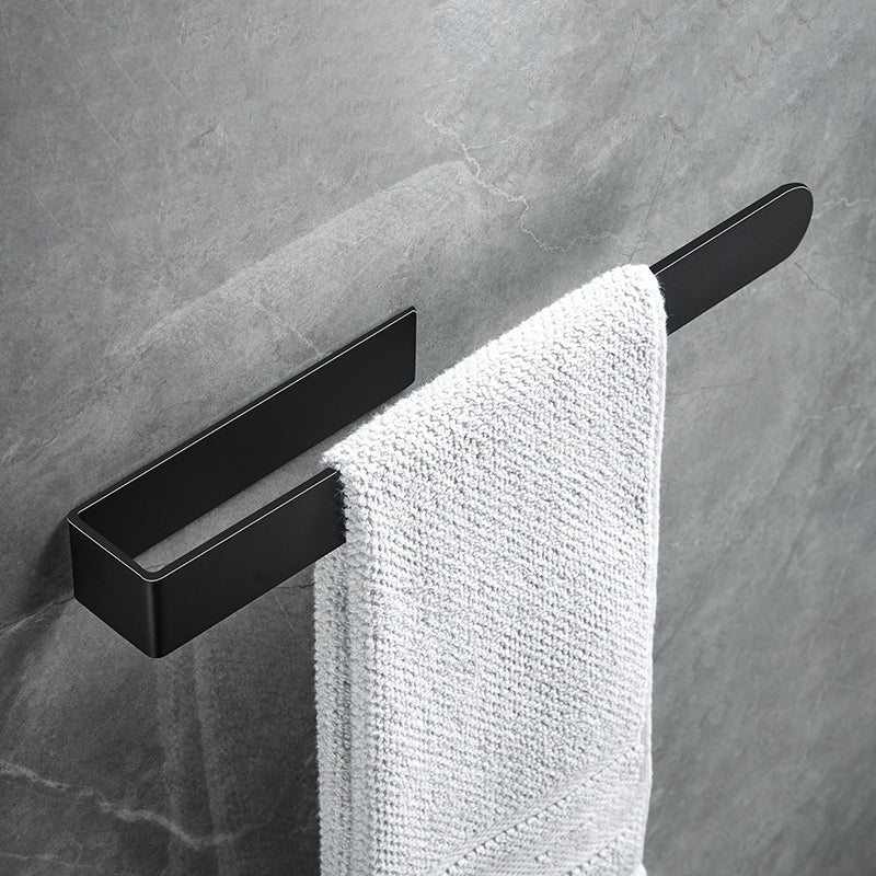 BowLift | Modern Towel Ring Bathroom Hardware Set Stainless Steel/Black Bath Hardware Set