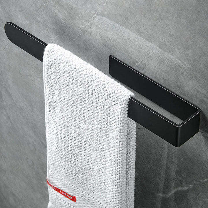 BowLift | Modern Towel Ring Bathroom Hardware Set Stainless Steel/Black Bath Hardware Set