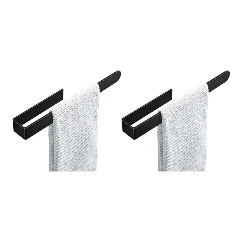 BowLift | Modern Towel Ring Bathroom Hardware Set Stainless Steel/Black Bath Hardware Set