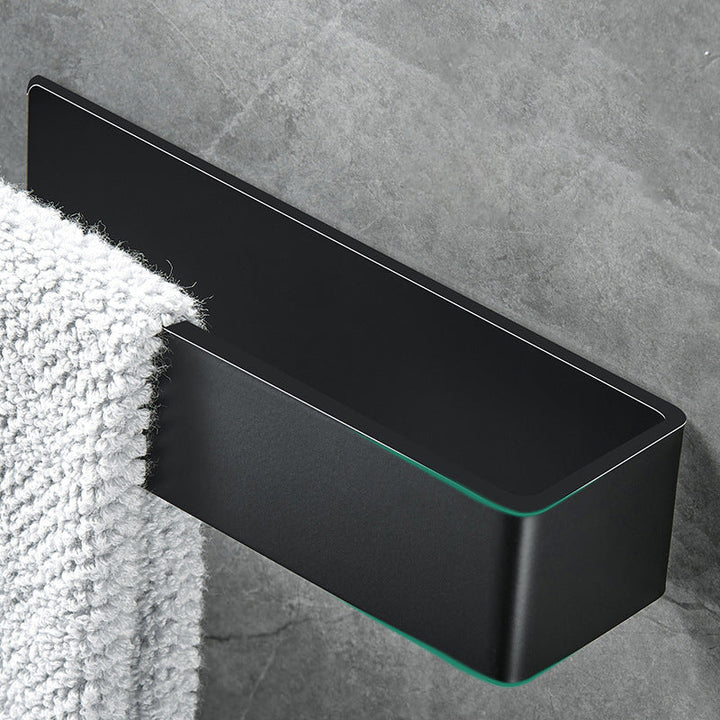 BowLift | Modern Towel Ring Bathroom Hardware Set Stainless Steel/Black Bath Hardware Set