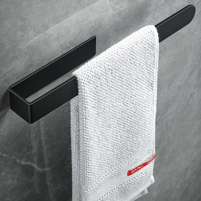 BowLift | Modern Towel Ring Bathroom Hardware Set Stainless Steel/Black Bath Hardware Set