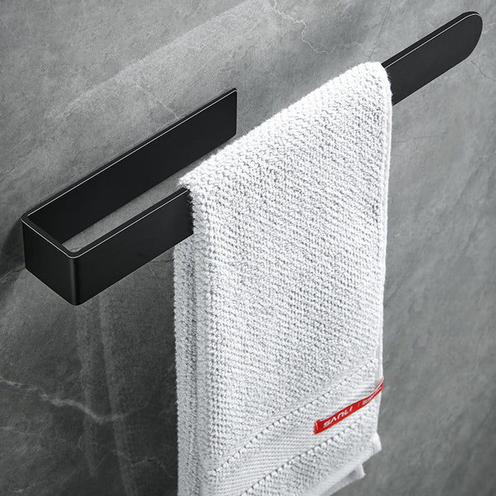 BowLift | Modern Towel Ring Bathroom Hardware Set Stainless Steel/Black Bath Hardware Set