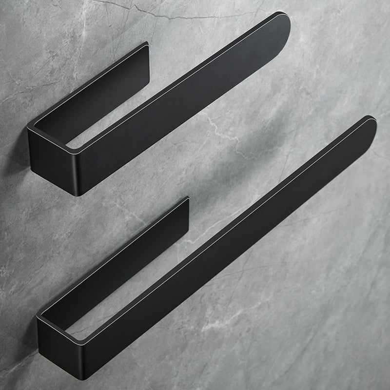 BowLift | Modern Towel Ring Bathroom Hardware Set Stainless Steel/Black Bath Hardware Set