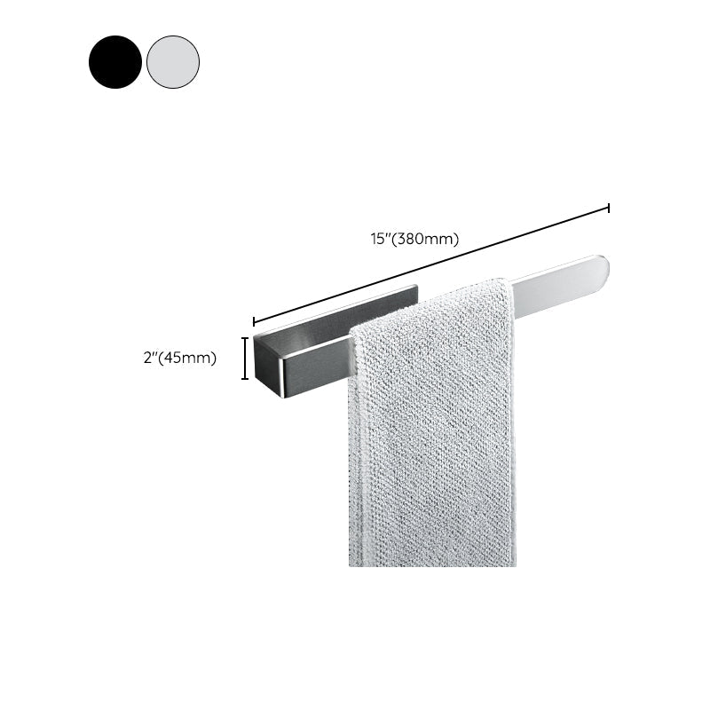 BowLift | Modern Towel Ring Bathroom Hardware Set Stainless Steel/Black Bath Hardware Set