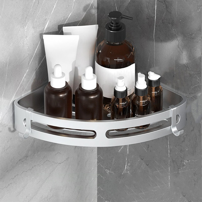 BowLift | Modern Bathroom Hardware Set Bathroom Shelf Silver/Black Bathroom Accessories Set