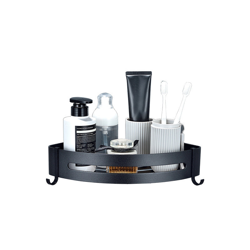 BowLift | Modern Bathroom Hardware Set Bathroom Shelf Silver/Black Bathroom Accessories Set