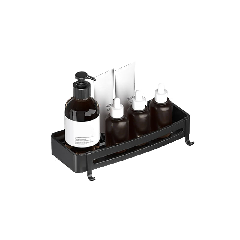 BowLift | Modern Bathroom Hardware Set Bathroom Shelf Silver/Black Bathroom Accessories Set