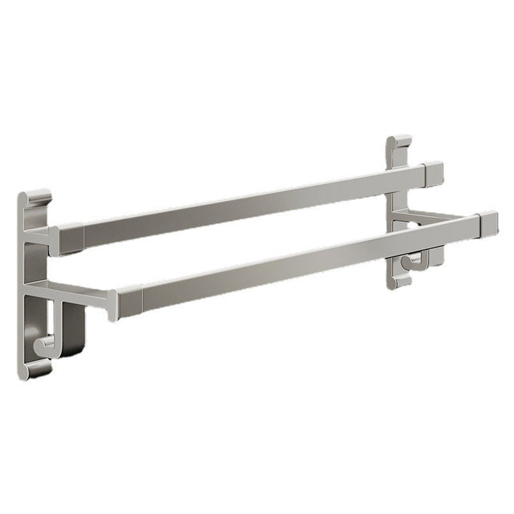 BowLift | Gray Bathroom Accessory Set Contemporary Style Aluminum Towel Bar