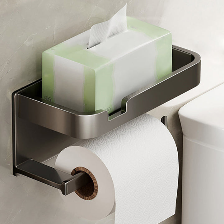 BowLift | Modern Style Aluminum Single Bathroom Accessory Set Paper Holder