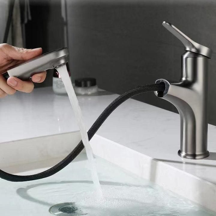 BowLift | Modern Vessel Faucet Copper Single Handle Pull Down Vessel Faucet