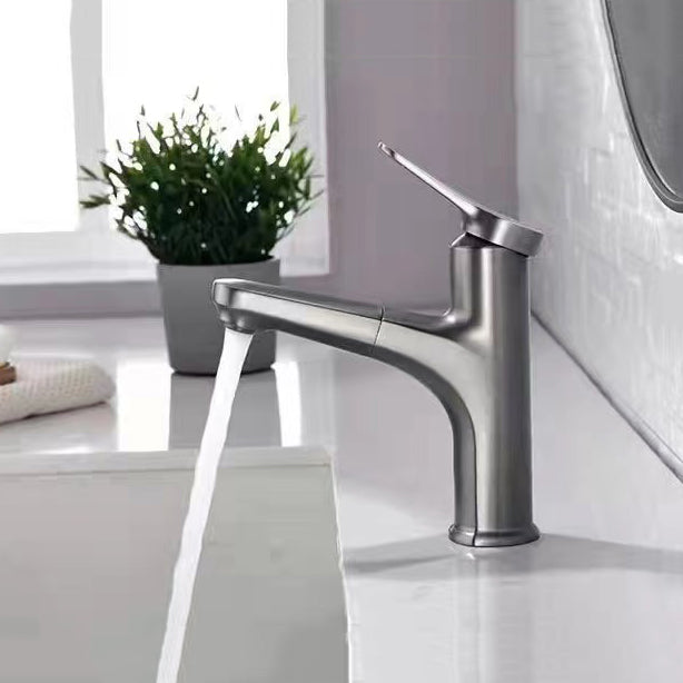 BowLift | Modern Vessel Faucet Copper Single Handle Pull Down Vessel Faucet