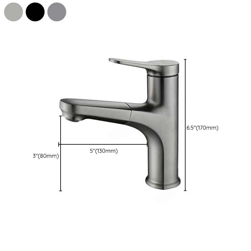 BowLift | Modern Vessel Faucet Copper Single Handle Pull Down Vessel Faucet