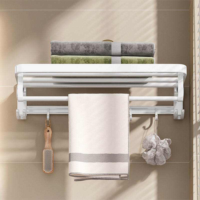 BowLift | Modern Bathroom Hardware Set Towel Bar White Bath Shelf Bathroom Hardware Set