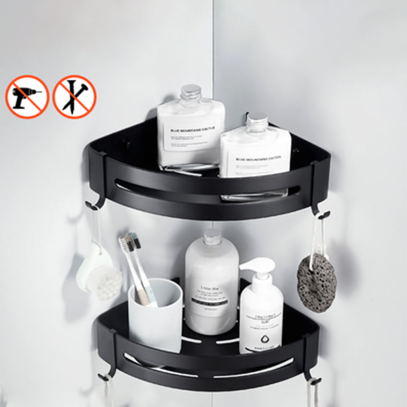 BowLift | Modern Classic Bathroom Hardware Set Matte Black Bathrobe/Towel Bar & Bathroom Shelf