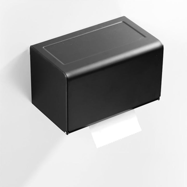 BowLift | Modern Classic Bathroom Hardware Set Matte Black Bathrobe/Towel Bar & Bathroom Shelf