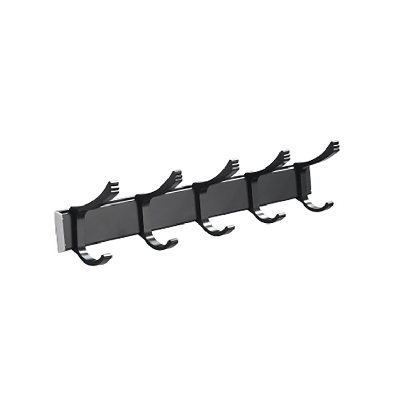 BowLift | Modern Classic Bathroom Hardware Set Matte Black Bathrobe/Towel Bar & Bathroom Shelf