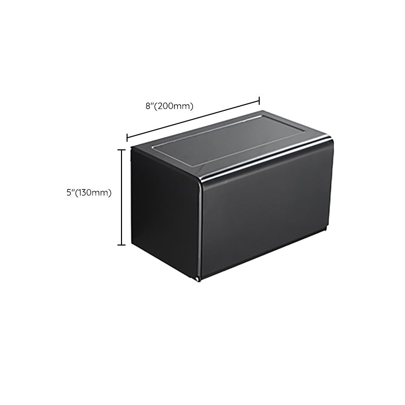 BowLift | Modern Classic Bathroom Hardware Set Matte Black Bathrobe/Towel Bar & Bathroom Shelf