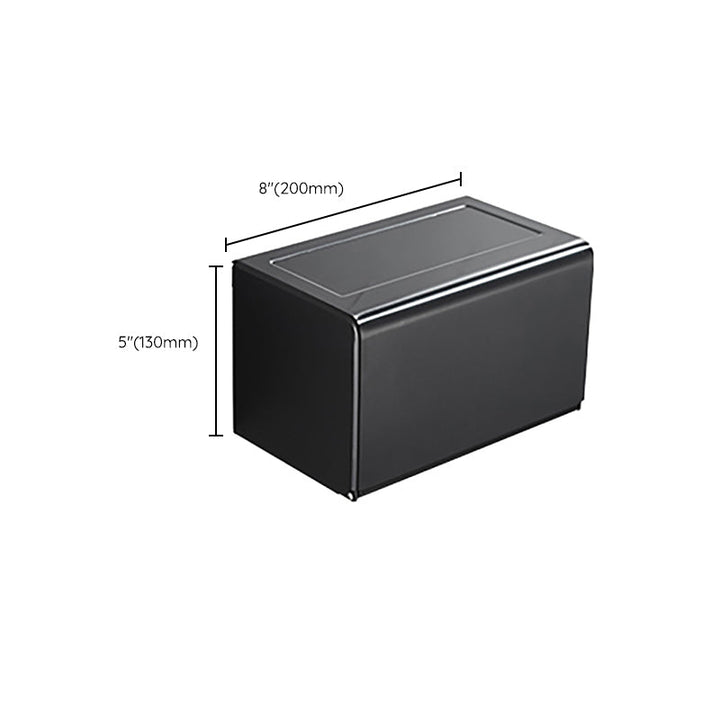 BowLift | Modern Classic Bathroom Hardware Set Matte Black Bathrobe/Towel Bar & Bathroom Shelf