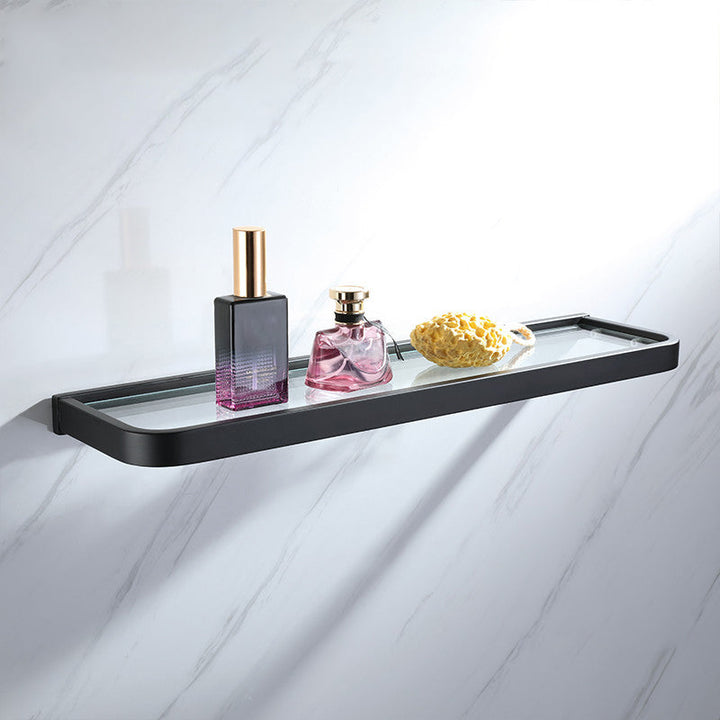 BowLift | Modern Bathroom Hardware Set Bathroom Shelf Towel Bar Black Bathroom Hardware Set