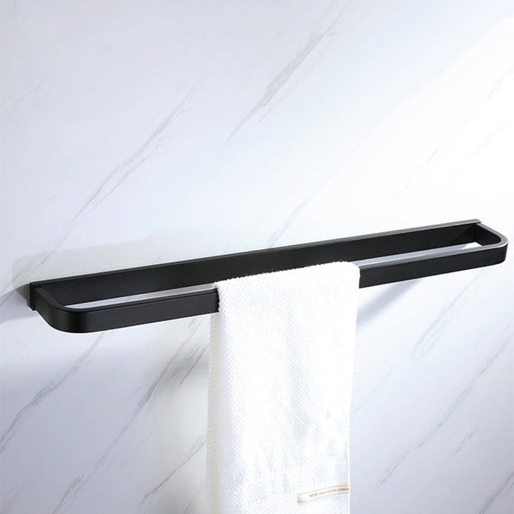BowLift | Modern Bathroom Hardware Set Bathroom Shelf Towel Bar Black Bathroom Hardware Set