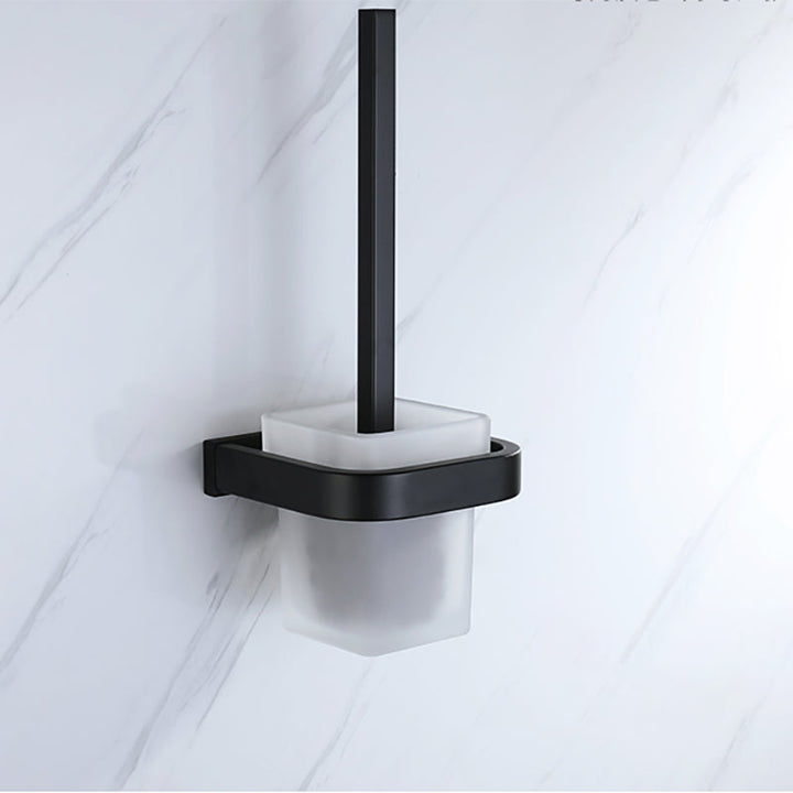 BowLift | Modern Bathroom Hardware Set Bathroom Shelf Towel Bar Black Bathroom Hardware Set