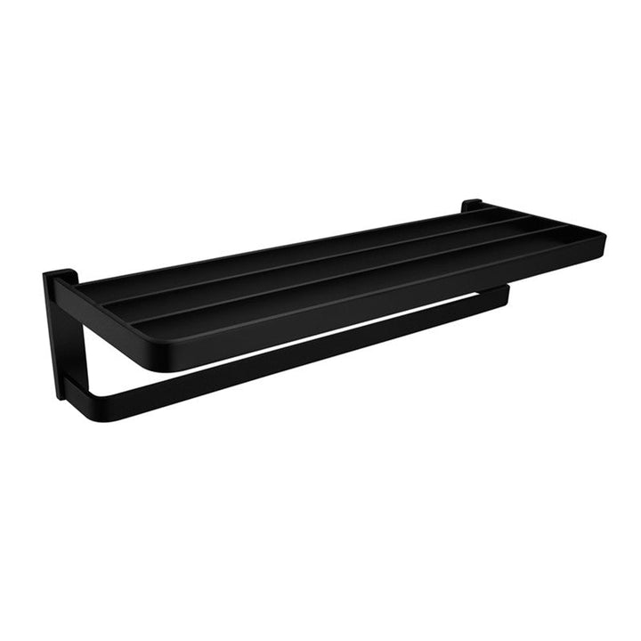 BowLift | Modern Bathroom Hardware Set Bathroom Shelf Towel Bar Black Bathroom Hardware Set