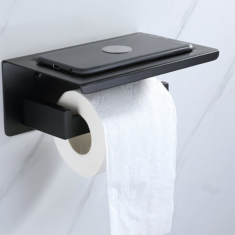 BowLift | Modern Bathroom Hardware Set Bathroom Shelf Towel Bar Black Bathroom Hardware Set