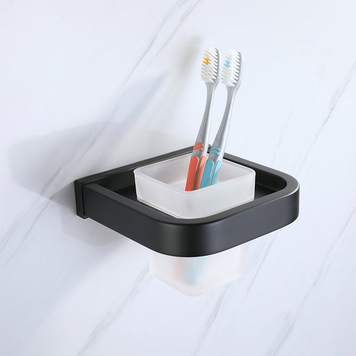 BowLift | Modern Bathroom Hardware Set Bathroom Shelf Towel Bar Black Bathroom Hardware Set