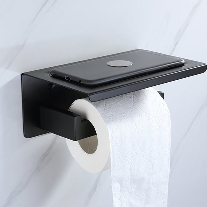 BowLift | Modern Bathroom Hardware Set Bathroom Shelf Towel Bar Black Bathroom Hardware Set