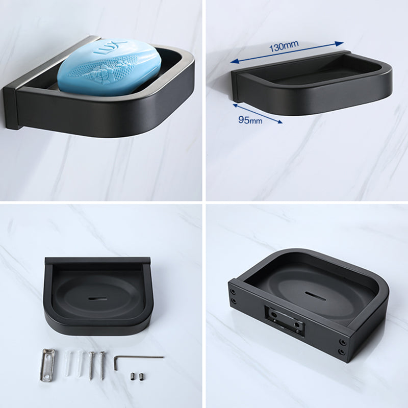 BowLift | Modern Bathroom Hardware Set Bathroom Shelf Towel Bar Black Bathroom Hardware Set