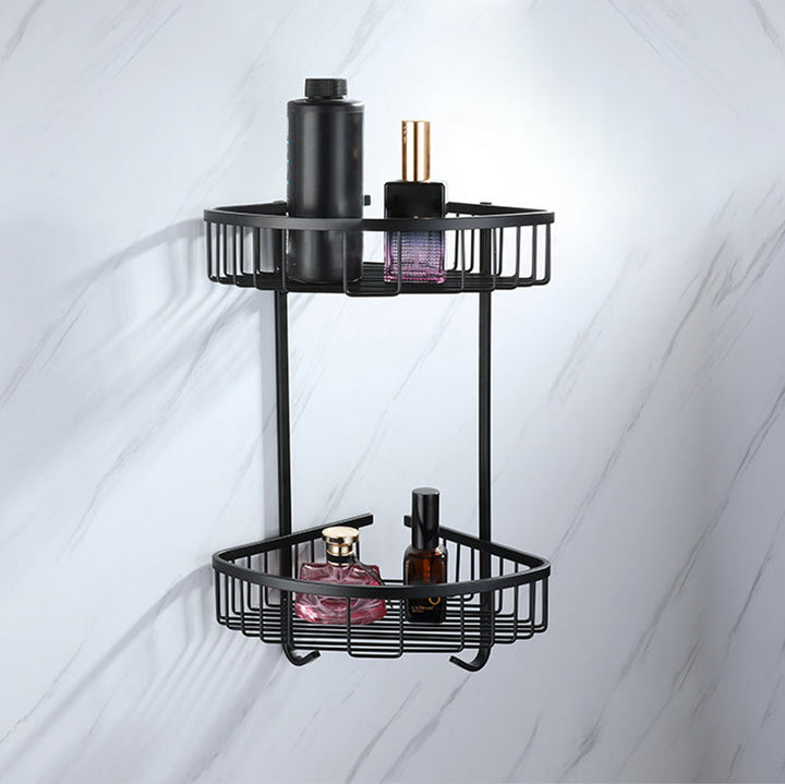 BowLift | Modern Bathroom Hardware Set Bathroom Shelf Towel Bar Black Bathroom Hardware Set