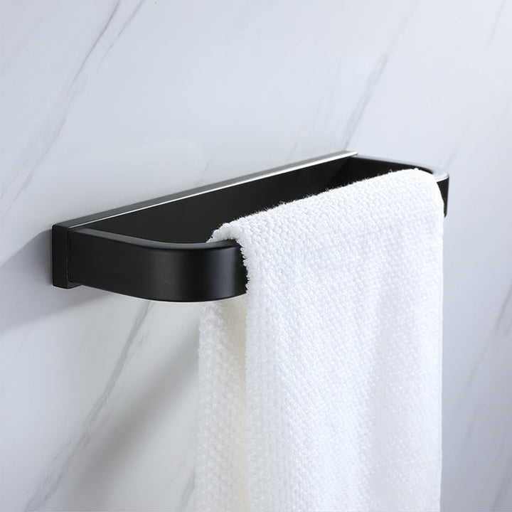 BowLift | Modern Bathroom Hardware Set Bathroom Shelf Towel Bar Black Bathroom Hardware Set