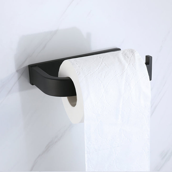 BowLift | Modern Bathroom Hardware Set Bathroom Shelf Towel Bar Black Bathroom Hardware Set