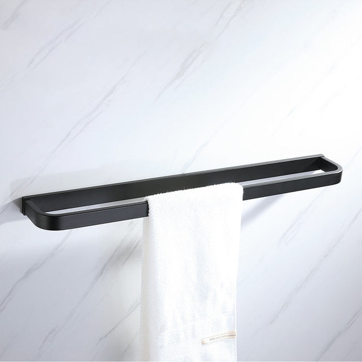 BowLift | Modern Bathroom Hardware Set Bathroom Shelf Towel Bar Black Bathroom Hardware Set