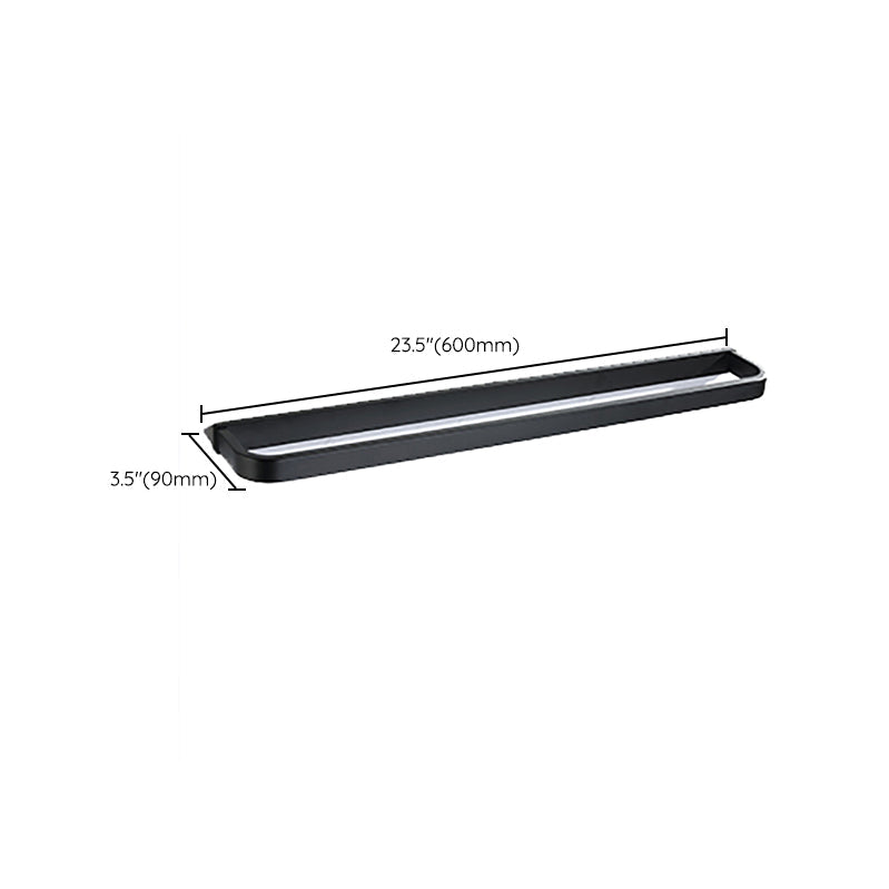 BowLift | Modern Bathroom Hardware Set Bathroom Shelf Towel Bar Black Bathroom Hardware Set