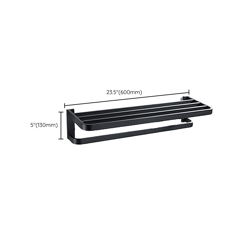 BowLift | Modern Bathroom Hardware Set Bathroom Shelf Towel Bar Black Bathroom Hardware Set