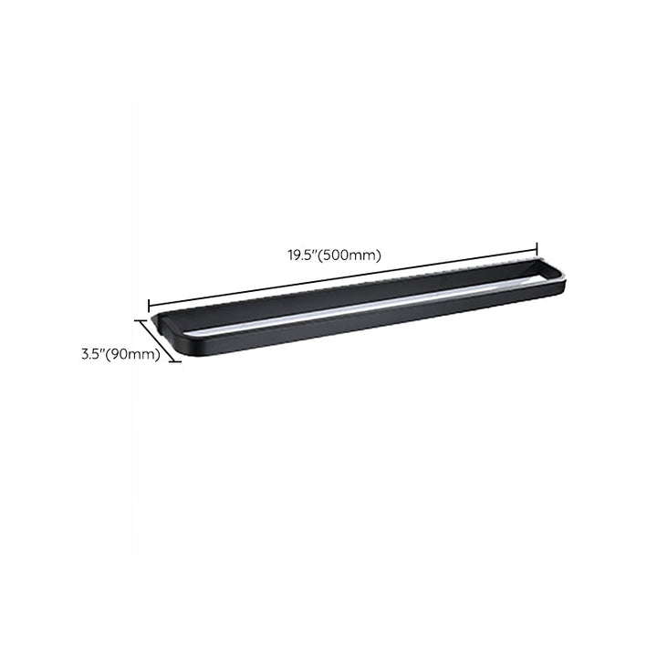 BowLift | Modern Bathroom Hardware Set Bathroom Shelf Towel Bar Black Bathroom Hardware Set