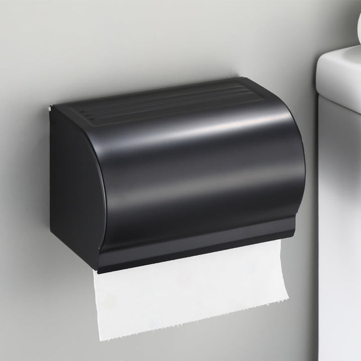BowLift | Contemporary Bathroom Accessory Set Black Surface Bathrobe Hook/Towel Ring Bar