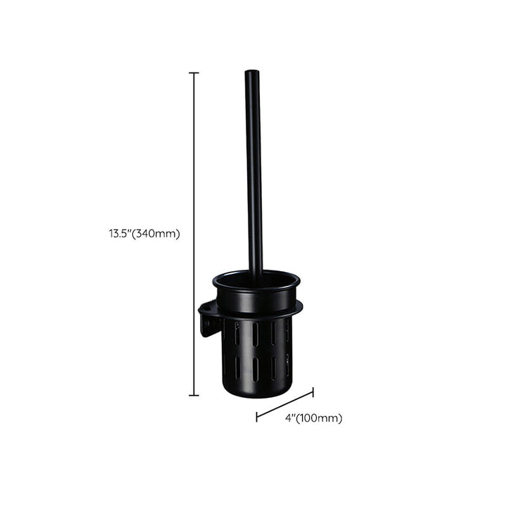 BowLift | Contemporary Bathroom Accessory Set Black Surface Bathrobe Hook/Towel Ring Bar