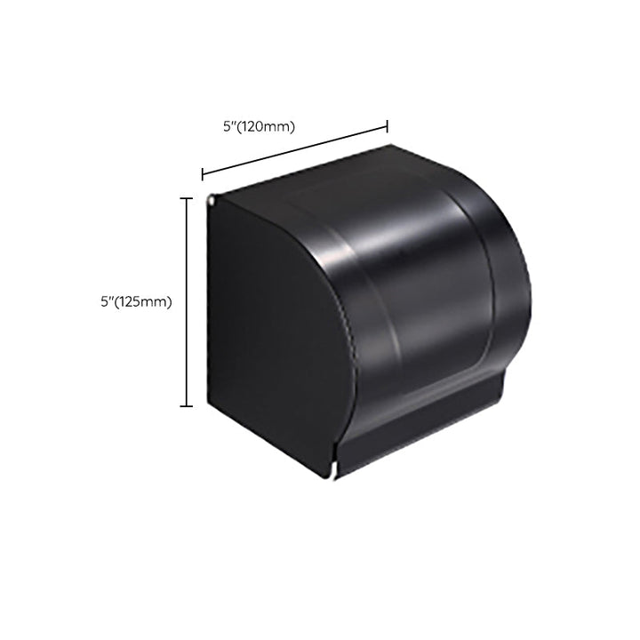 BowLift | Contemporary Bathroom Accessory Set Black Surface Bathrobe Hook/Towel Ring Bar