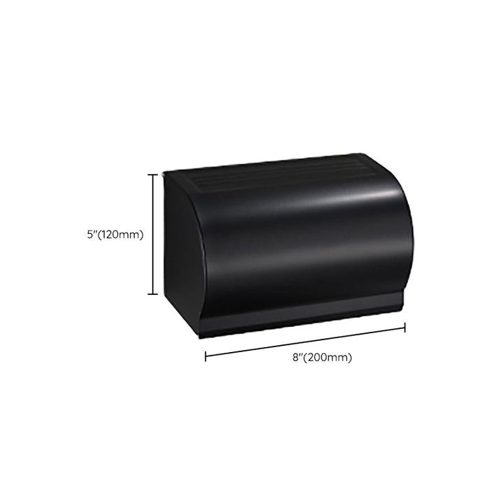 BowLift | Contemporary Bathroom Accessory Set Black Surface Bathrobe Hook/Towel Ring Bar