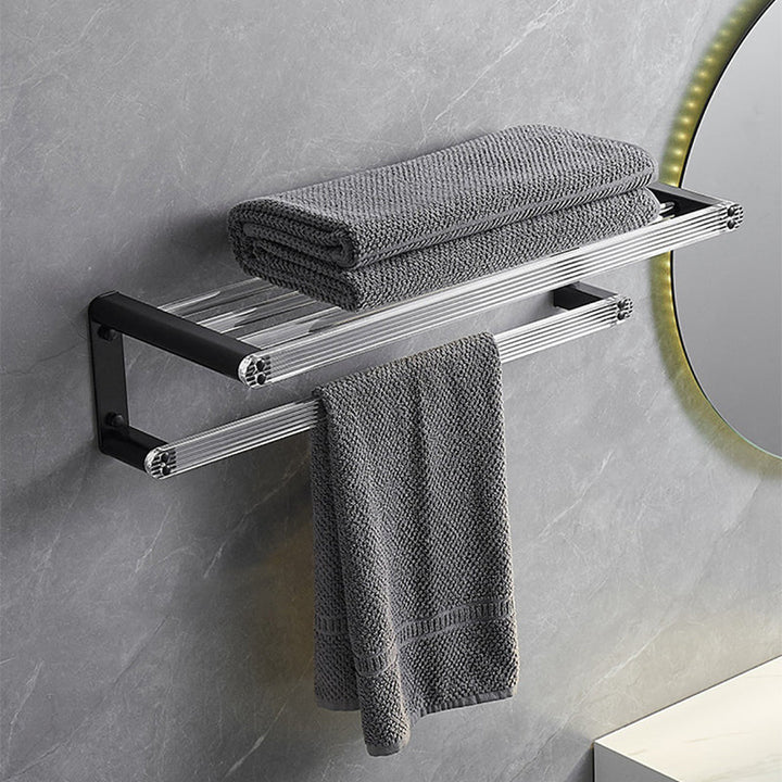 BowLift | Modern bathroom accessory set bath shelf/towel holder & bathrobe hooks included