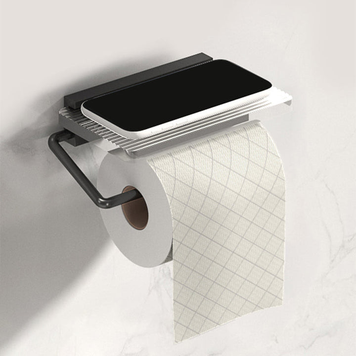BowLift | Modern bathroom accessory set bath shelf/towel holder & bathrobe hooks included