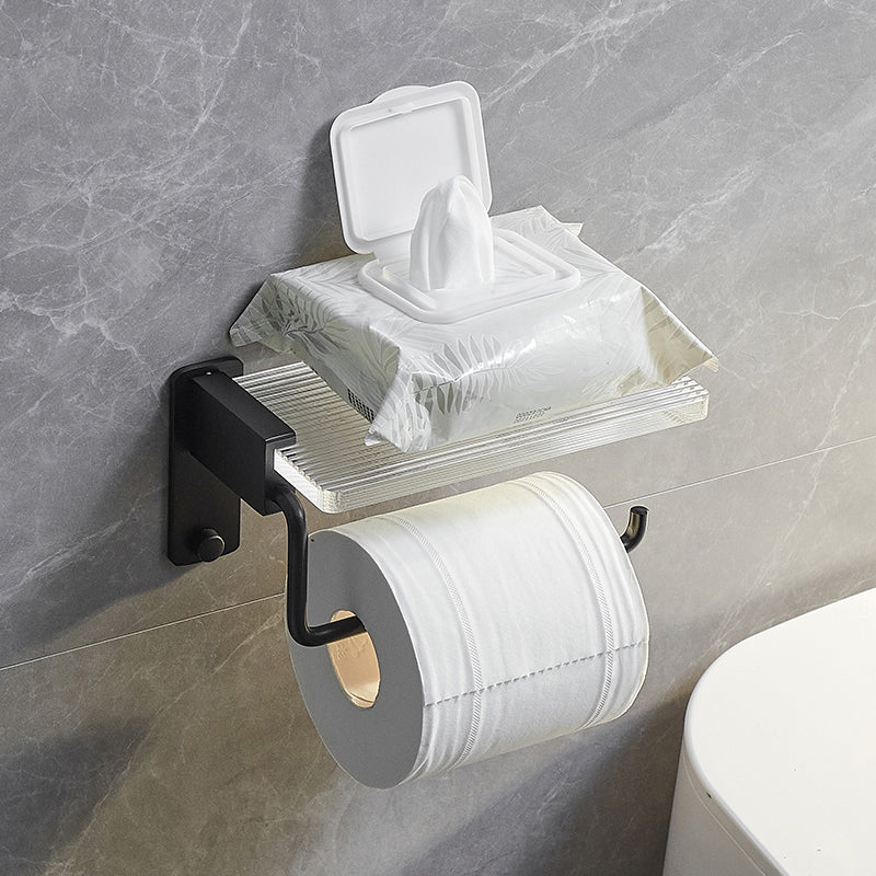 BowLift | Modern bathroom accessory set bath shelf/towel holder & bathrobe hooks included