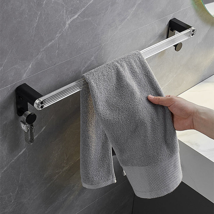 BowLift | Modern bathroom accessory set bath shelf/towel holder & bathrobe hooks included
