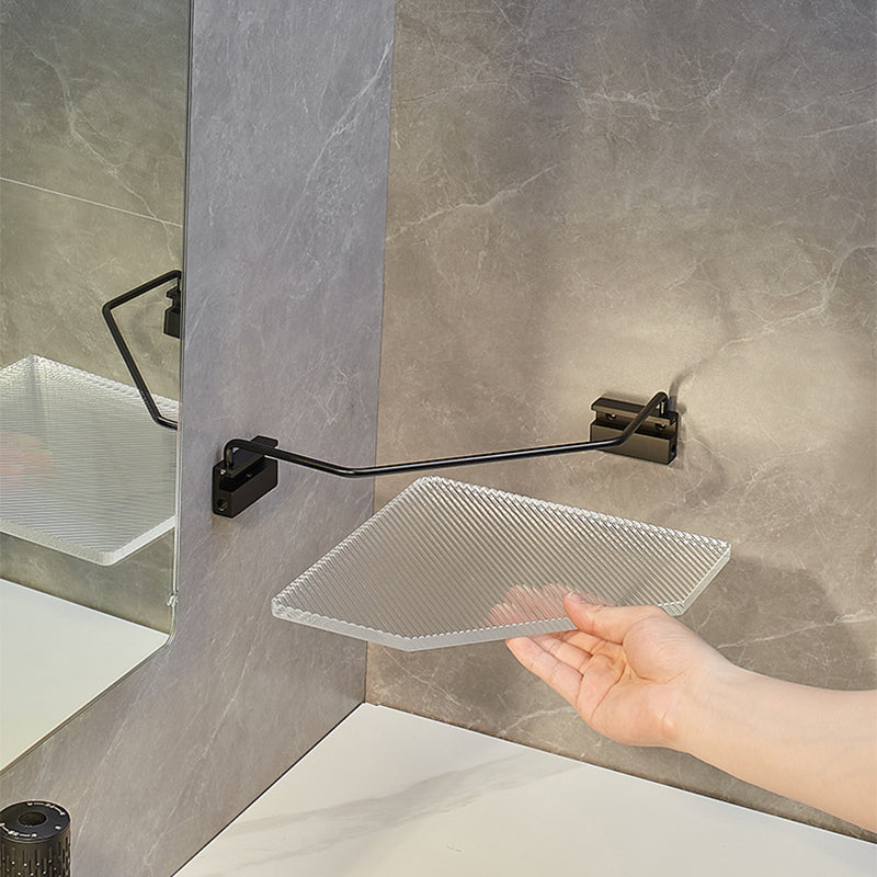 BowLift | Modern bathroom accessory set bath shelf/towel holder & bathrobe hooks included