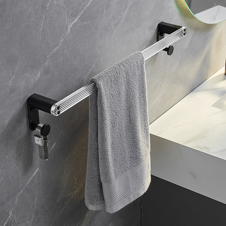 BowLift | Modern bathroom accessory set bath shelf/towel holder & bathrobe hooks included
