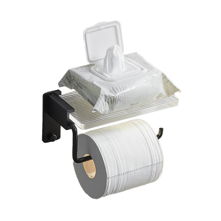 BowLift | Modern bathroom accessory set bath shelf/towel holder & bathrobe hooks included