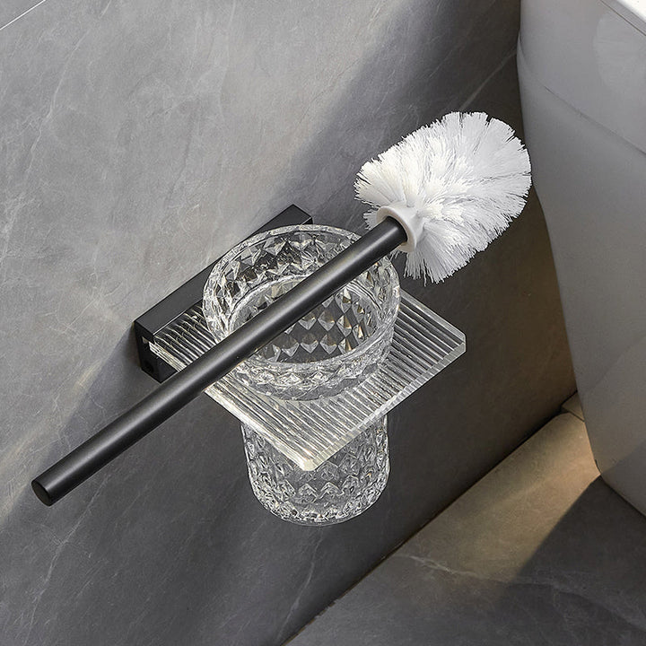BowLift | Modern bathroom accessory set bath shelf/towel holder & bathrobe hooks included