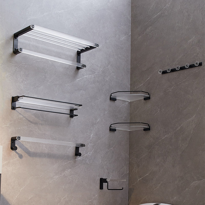 BowLift | Modern bathroom accessory set bath shelf/towel holder & bathrobe hooks included